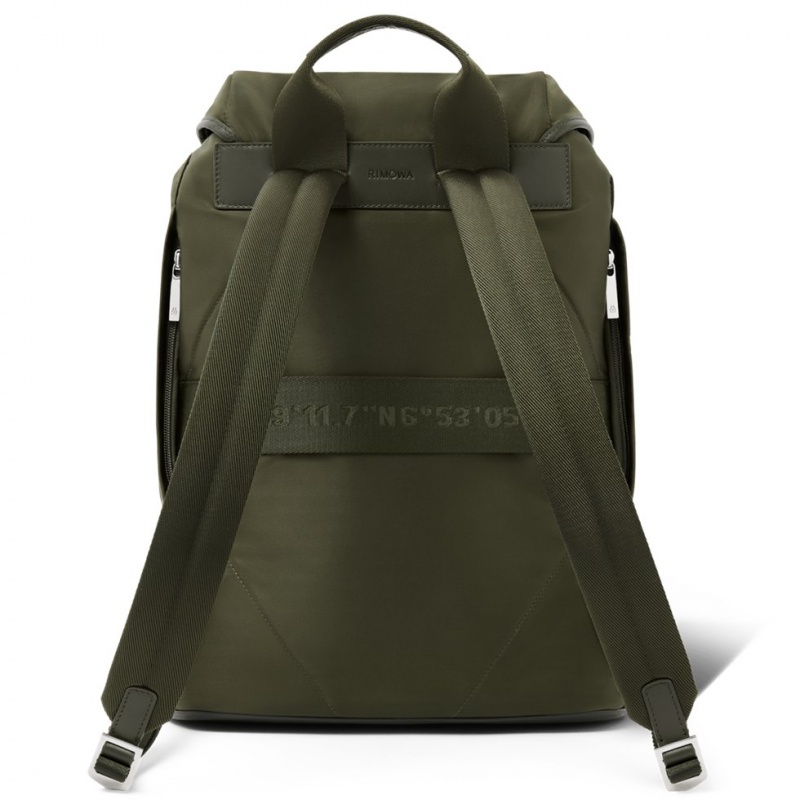 Sac a Dos Rimowa Signature Flap in ECONYL? Nylon Kaki Vert | VUU-08126514