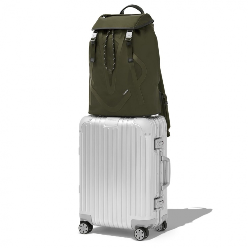 Sac a Dos Rimowa Signature Flap in ECONYL? Nylon Kaki Vert | VUU-08126514