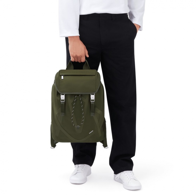 Sac a Dos Rimowa Signature Flap in ECONYL? Nylon Kaki Vert | VUU-08126514