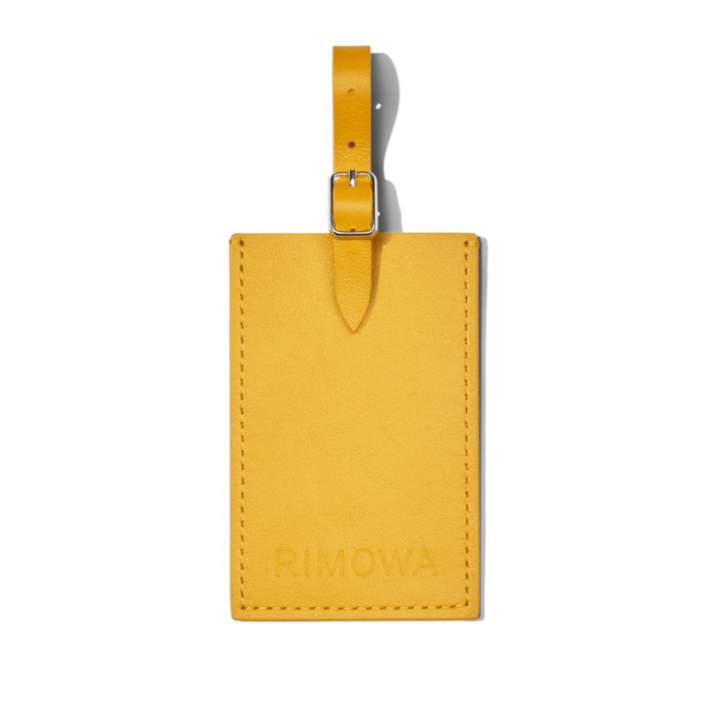 Tags Rimowa Yellow Honey Personalized Cuir Luggage Orange | HKC-18561387