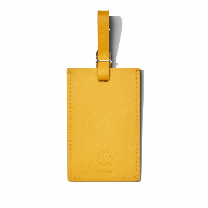 Tags Rimowa Yellow Honey Personalized Cuir Luggage Orange | HKC-18561387