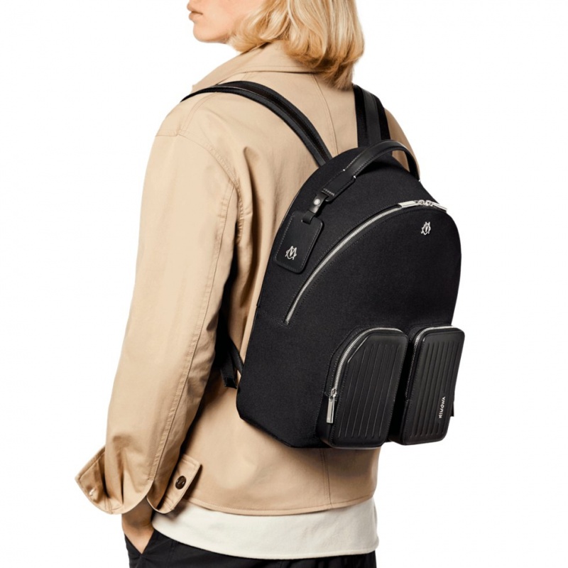 Sac a Dos Rimowa Backpack Medium in Cuir & Tela Noir | CUN-90769945