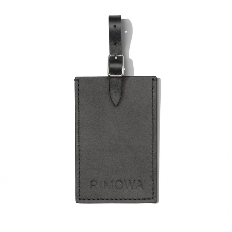 Tags Rimowa Black Personalized Cuir Luggage Noir | RTA-66905679