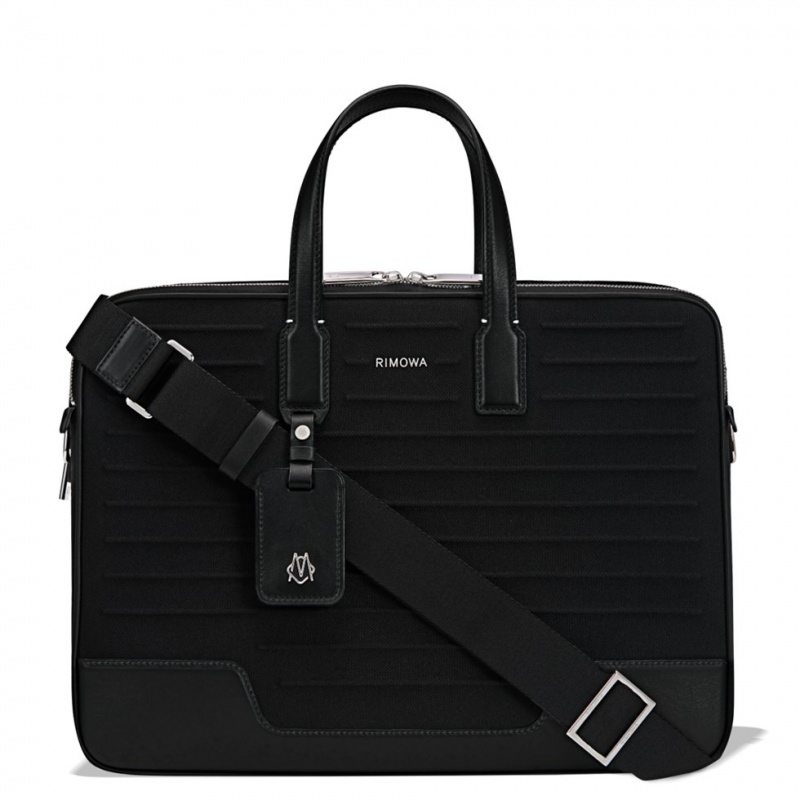 Mallette Rimowa Briefcase in Cuir & Tela Noir | EIX-50989444