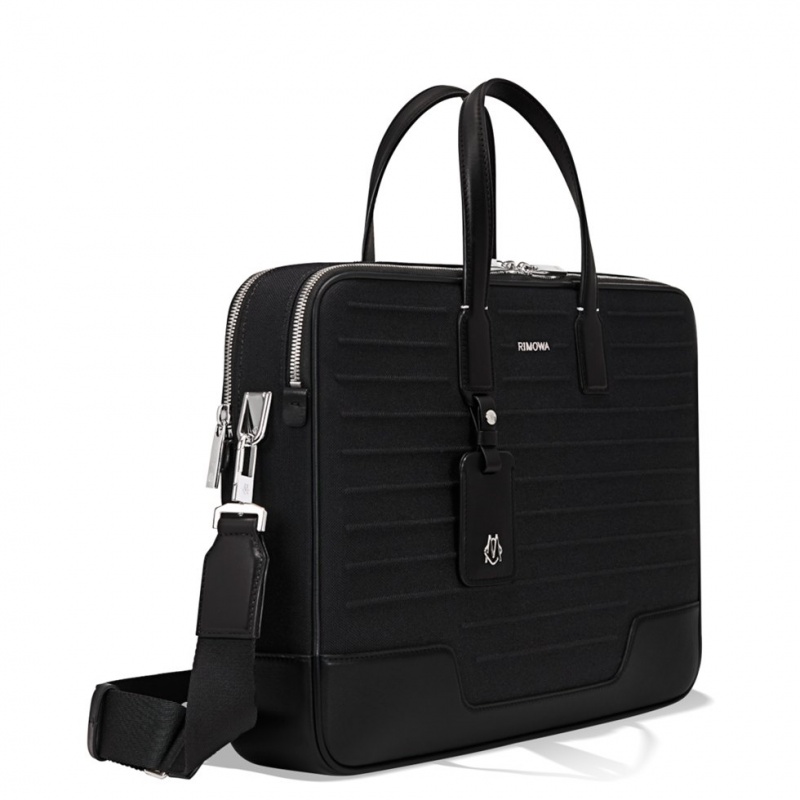 Mallette Rimowa Briefcase in Cuir & Tela Noir | EIX-50989444