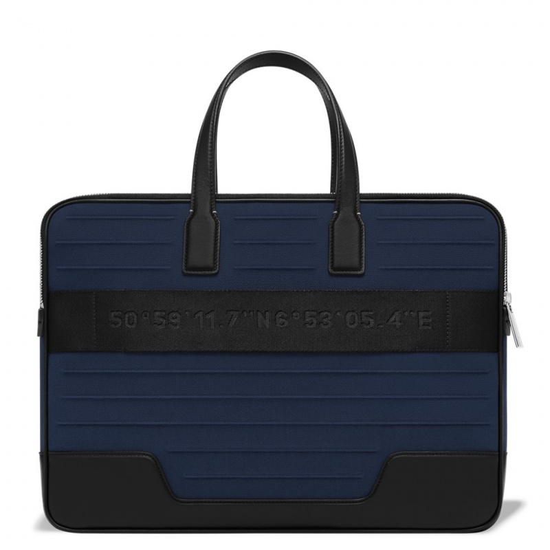 Mallette Rimowa Briefcase in Cuir & Tela Bleu Marine Bleu | RZG-79951207