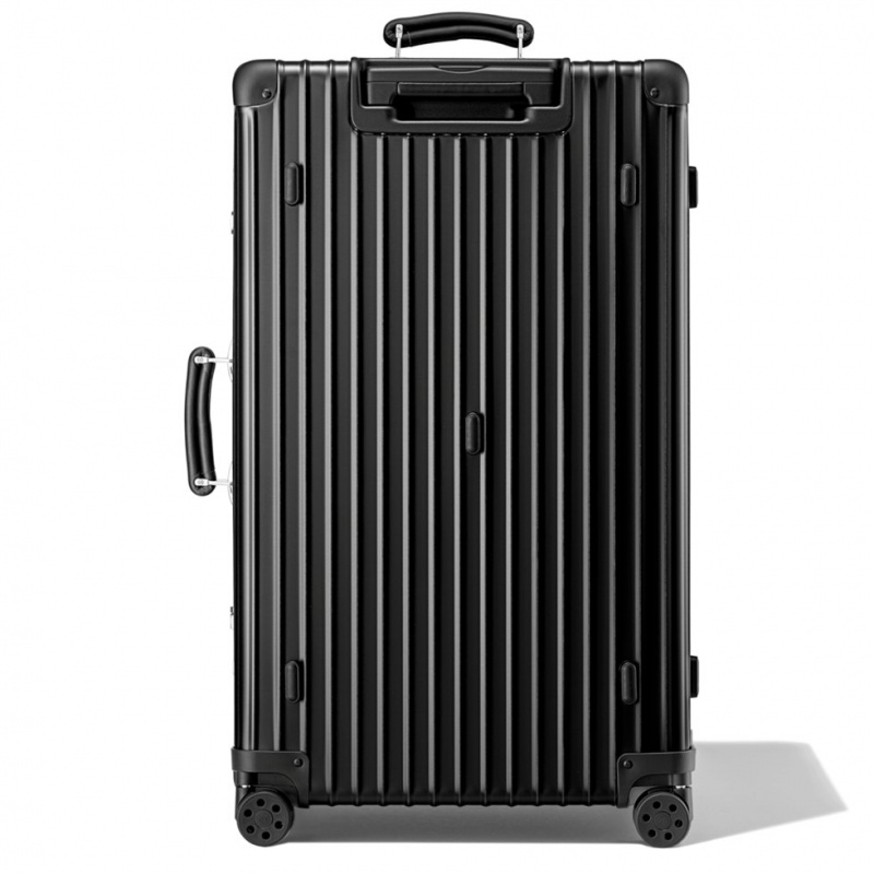 Valises Rimowa Classiche Trunk Large Aluminum Noir | OBE-55708244