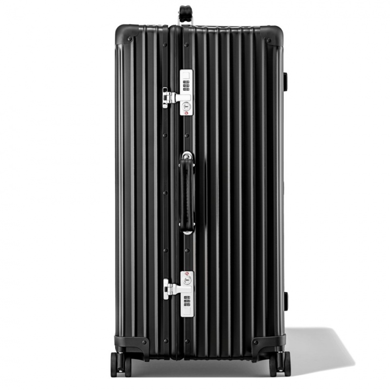 Valises Rimowa Classiche Trunk Large Aluminum Noir | OBE-55708244