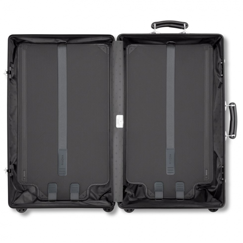 Valises Rimowa Classiche Trunk Large Aluminum Noir | OBE-55708244