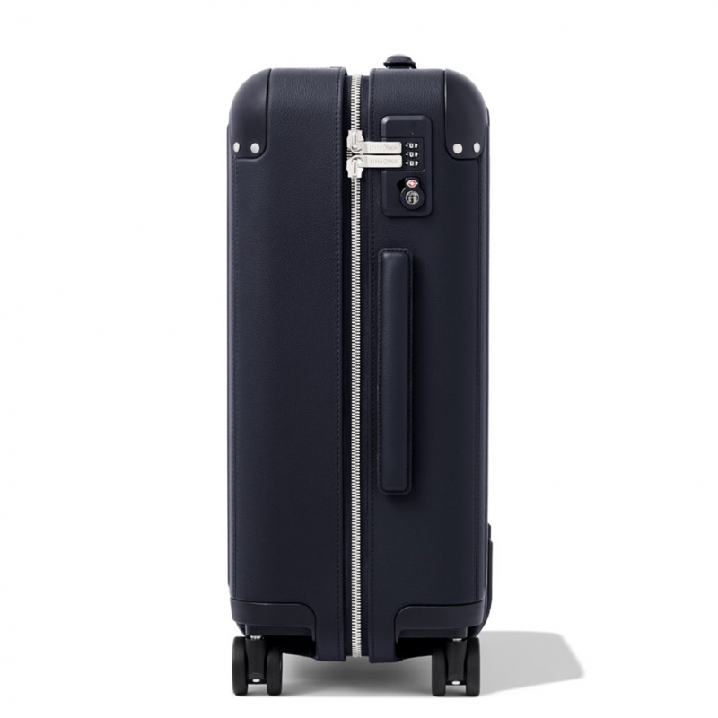 Valises Rimowa Distinct Cabin Cuir Carry-On Bleu Marine Bleu | DWP-43337018