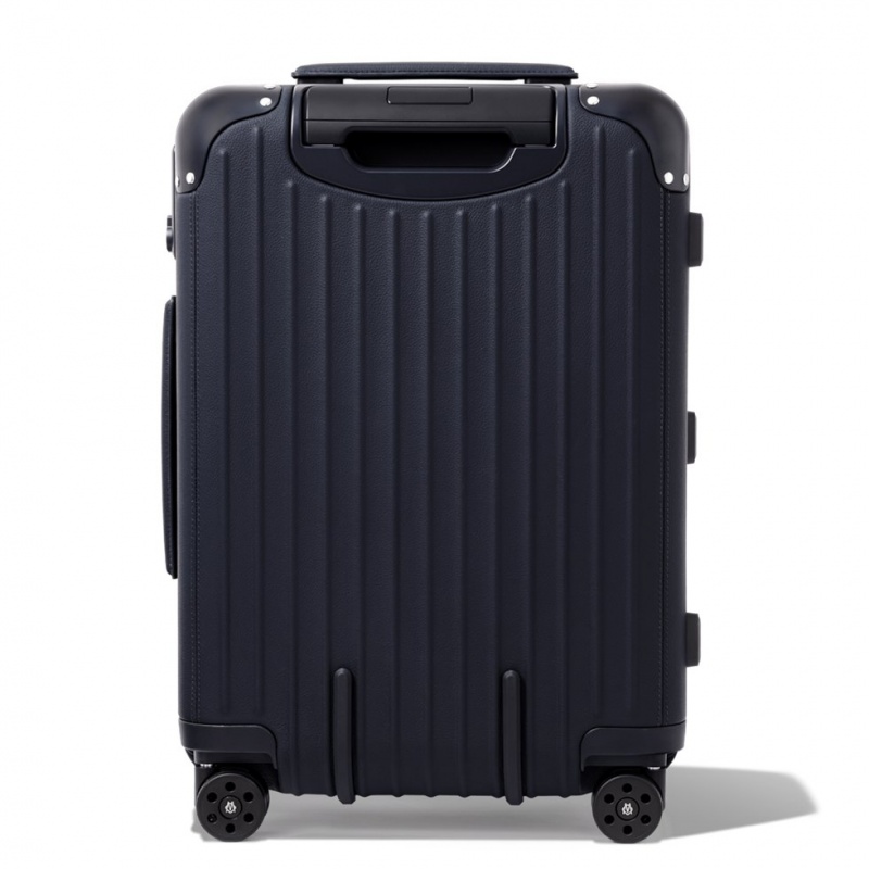 Valises Rimowa Distinct Cabin Cuir Carry-On Bleu Marine Bleu | DWP-43337018