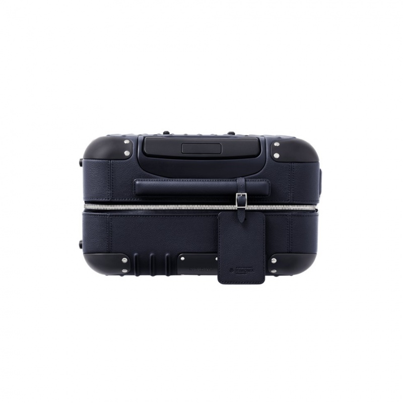 Valises Rimowa Distinct Cabin Cuir Carry-On Bleu Marine Bleu | DWP-43337018