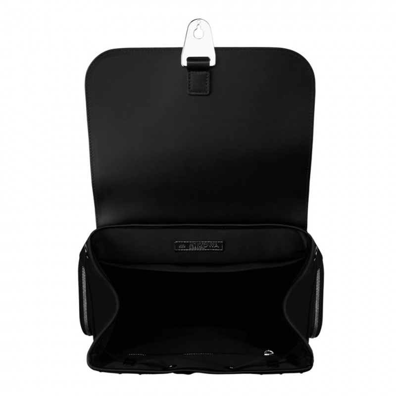 Sac a Dos Rimowa Flap Large in Cuir & Tela Noir | EAL-21574659