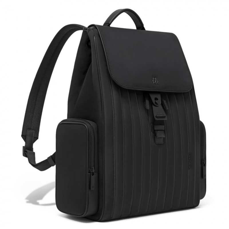 Sac a Dos Rimowa Flap Large in Nylon and Cuir Noir | DWN-13359685