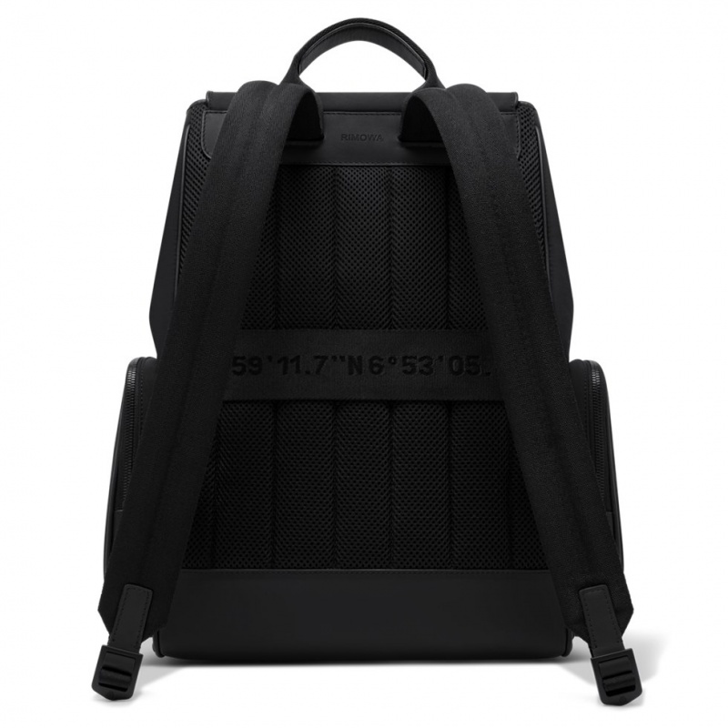 Sac a Dos Rimowa Flap Large in Nylon and Cuir Noir | DWN-13359685