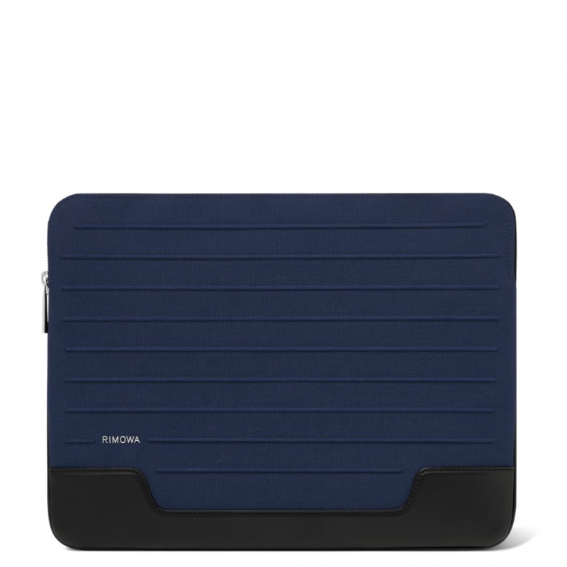 Pochettes Rimowa Plates Pouch in Cuir & Tela Bleu Marine Bleu | KKL-48659778