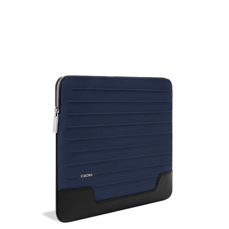 Pochettes Rimowa Plates Pouch in Cuir & Tela Bleu Marine Bleu | KKL-48659778