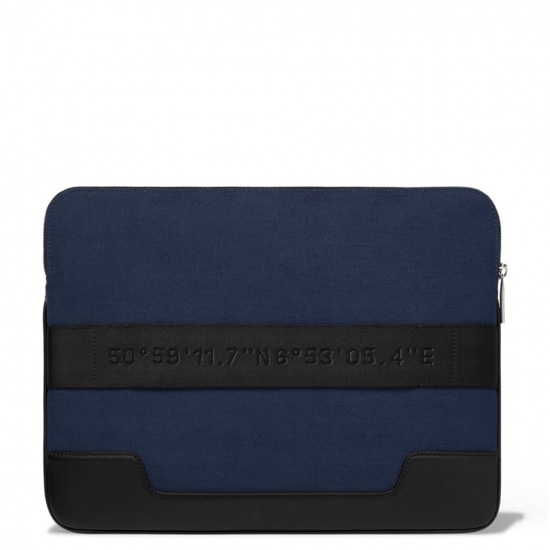 Pochettes Rimowa Plates Pouch in Cuir & Tela Bleu Marine Bleu | KKL-48659778