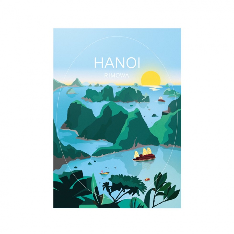 Stickers Rimowa Hanoi sticker Luggage Bleu Vert | JUH-60786703