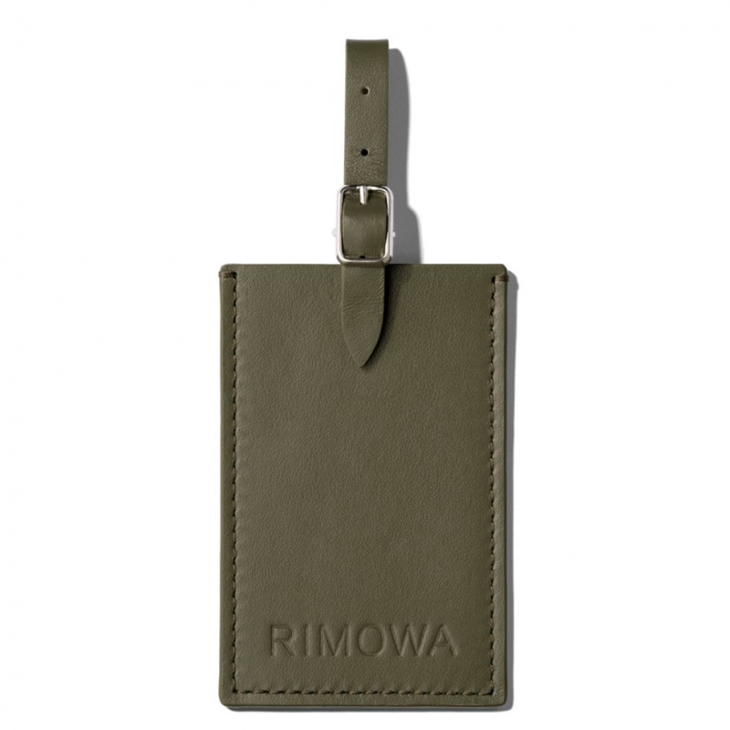 Tags Rimowa Lagoon Personalized Cuir Luggage Vert | DZY-62525416