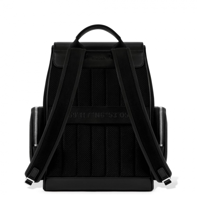 Sac a Dos Rimowa Never Still Small Flap in Cuir & Tela Noir | WKY-76701209