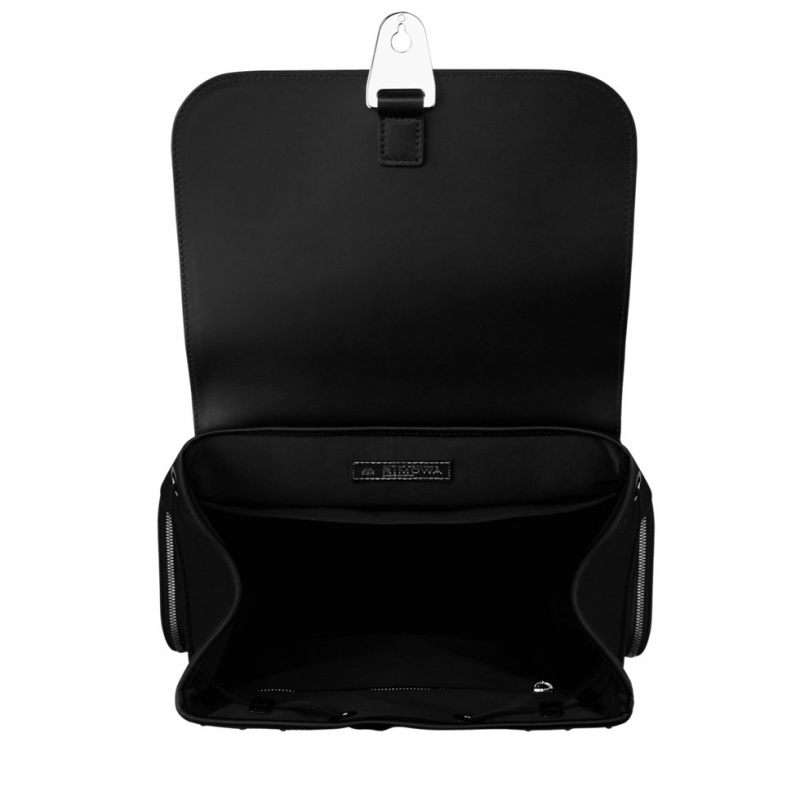 Sac a Dos Rimowa Never Still Small Flap in Cuir & Tela Noir | WKY-76701209