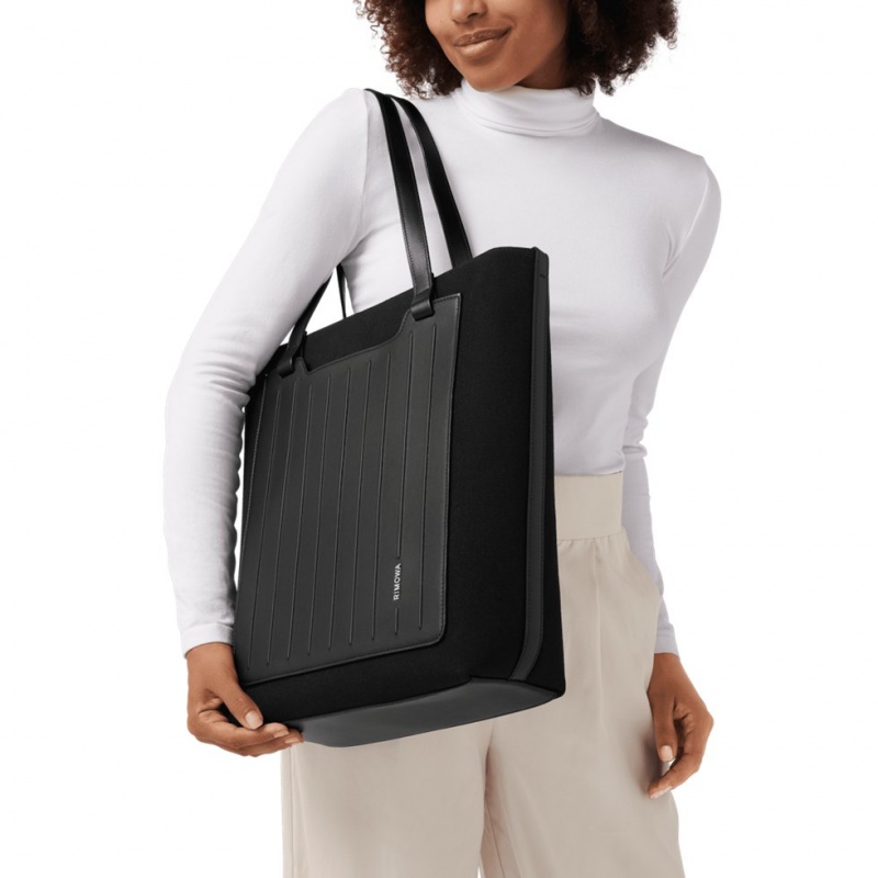 Sacs Fourre Tout Rimowa Never Still Vertical in Cuir & Tela Noir | YWR-73812349