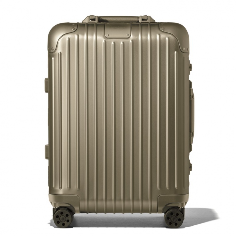 Valises Rimowa Original Cabin Aluminum Carry-On Titane | RRE-36137129