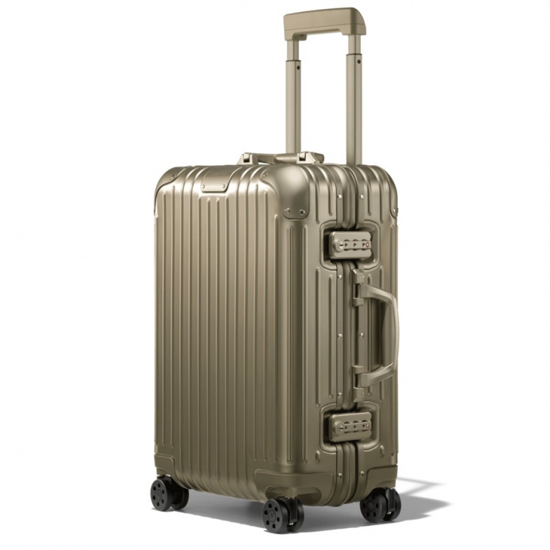 Valises Rimowa Original Cabin Aluminum Carry-On Titane | RRE-36137129