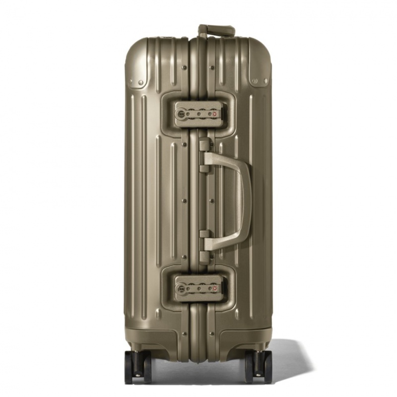 Valises Rimowa Original Cabin Aluminum Carry-On Titane | RRE-36137129