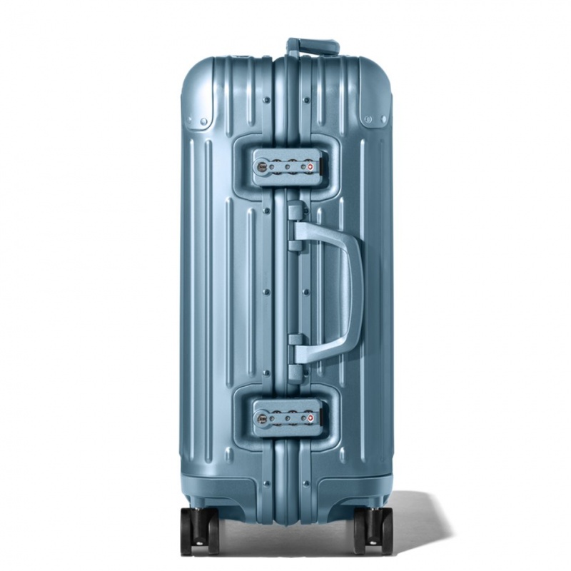 Valises Rimowa Original Cabin Carry-On Aluminum Bleu | XCZ-70495465