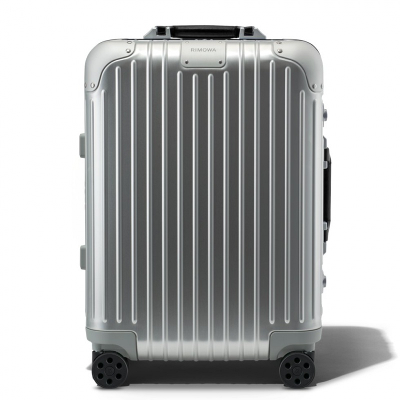 Valises Rimowa Original Cabin Twist in Silver & Black Noir | RYE-38266496