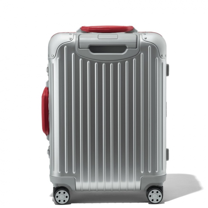 Valises Rimowa Original Cabin Twist in Silver & Red Rouge | VRE-16552017