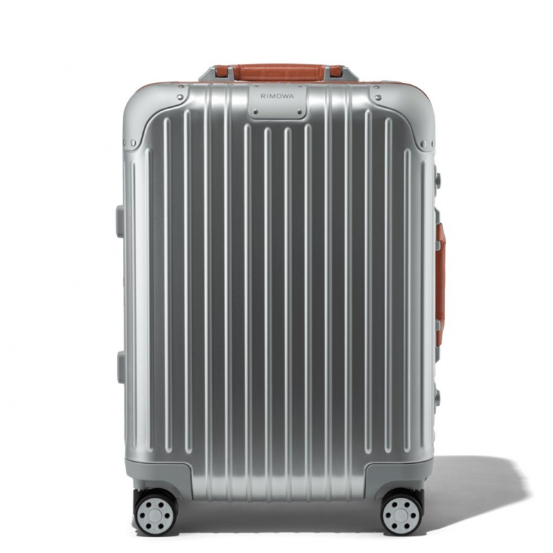 Valises Rimowa Original Cabin Twist in Silver & Brown Marron | ICA-75655988