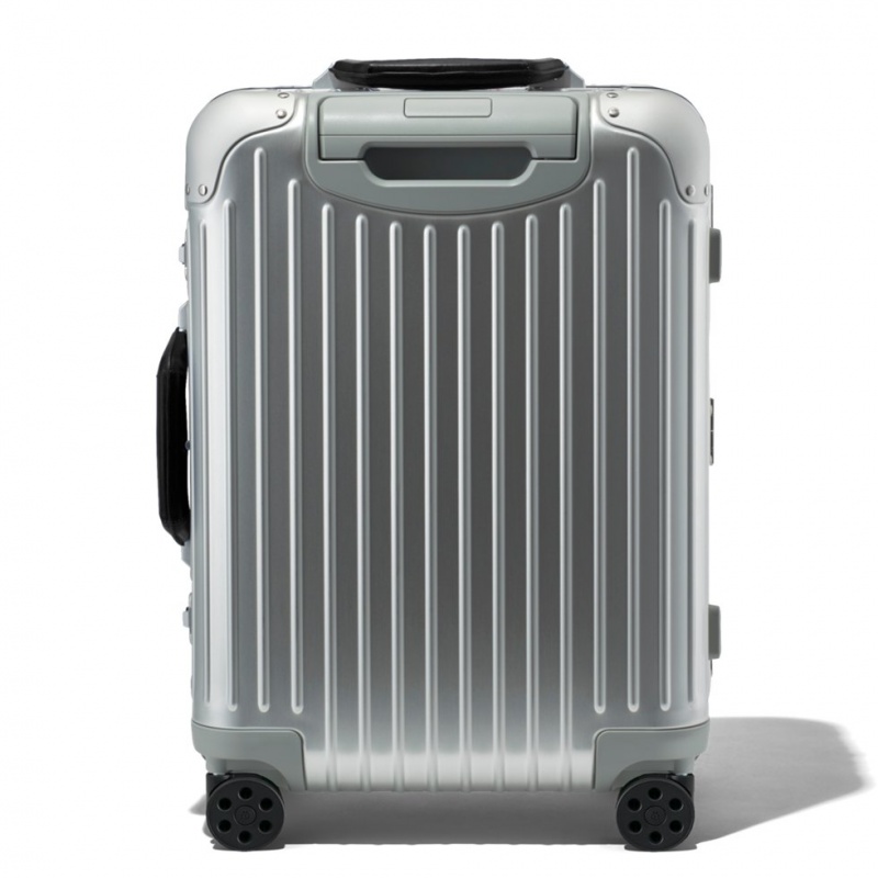 Valises Rimowa Original Cabin Twist in Silver & Black Noir | RYE-38266496