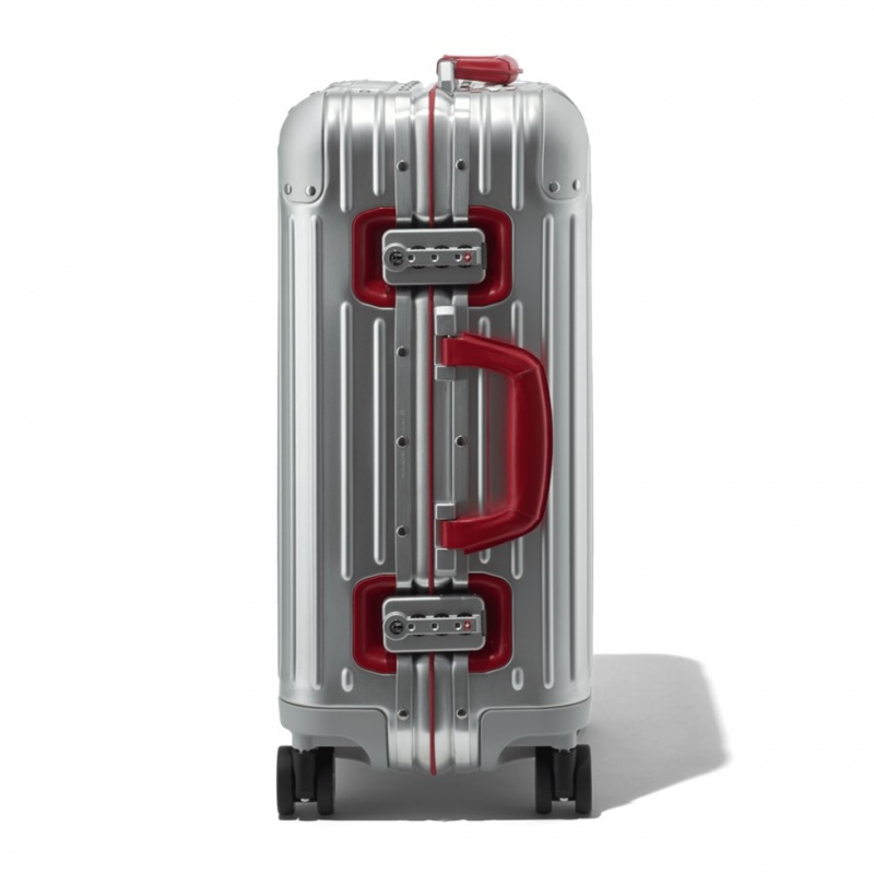 Valises Rimowa Original Cabin Twist in Silver & Red Rouge | VRE-16552017