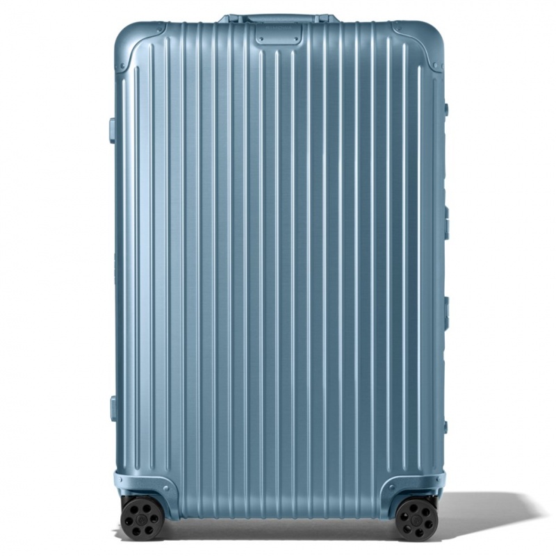 Valises Rimowa Original Check-In L Aluminum Bleu | EEC-45141697