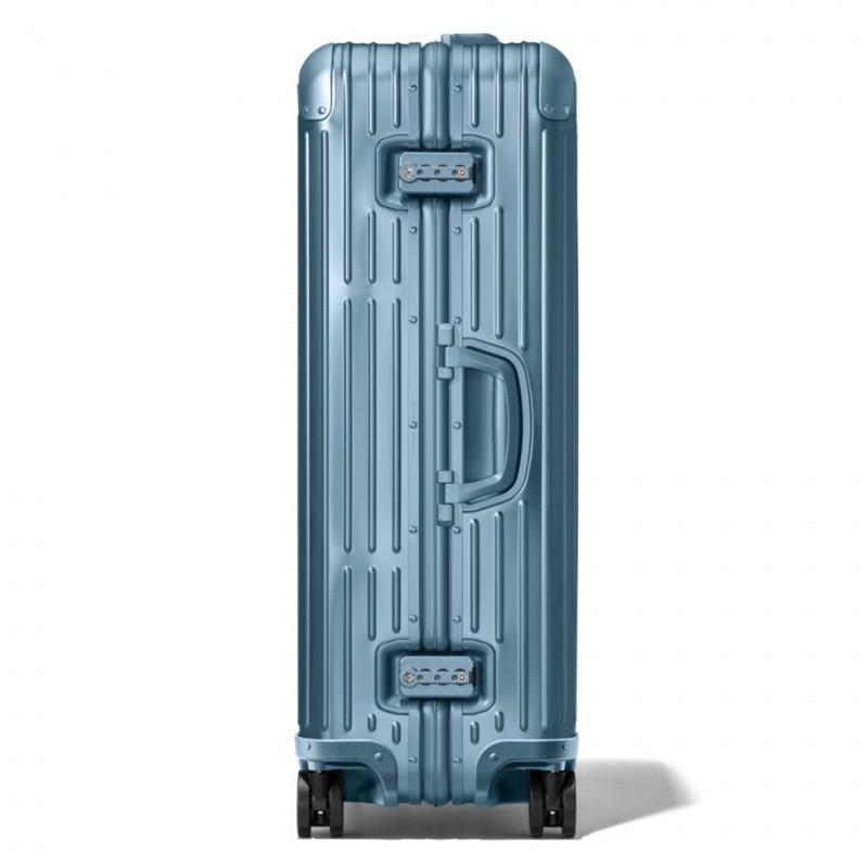 Valises Rimowa Original Check-In L Aluminum Bleu | EEC-45141697