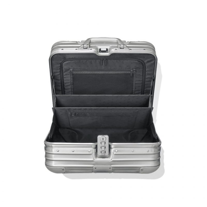 Valises Rimowa Original Compact Convertible Wheeled Briefcase in Aluminium Argent | NOZ-33144868