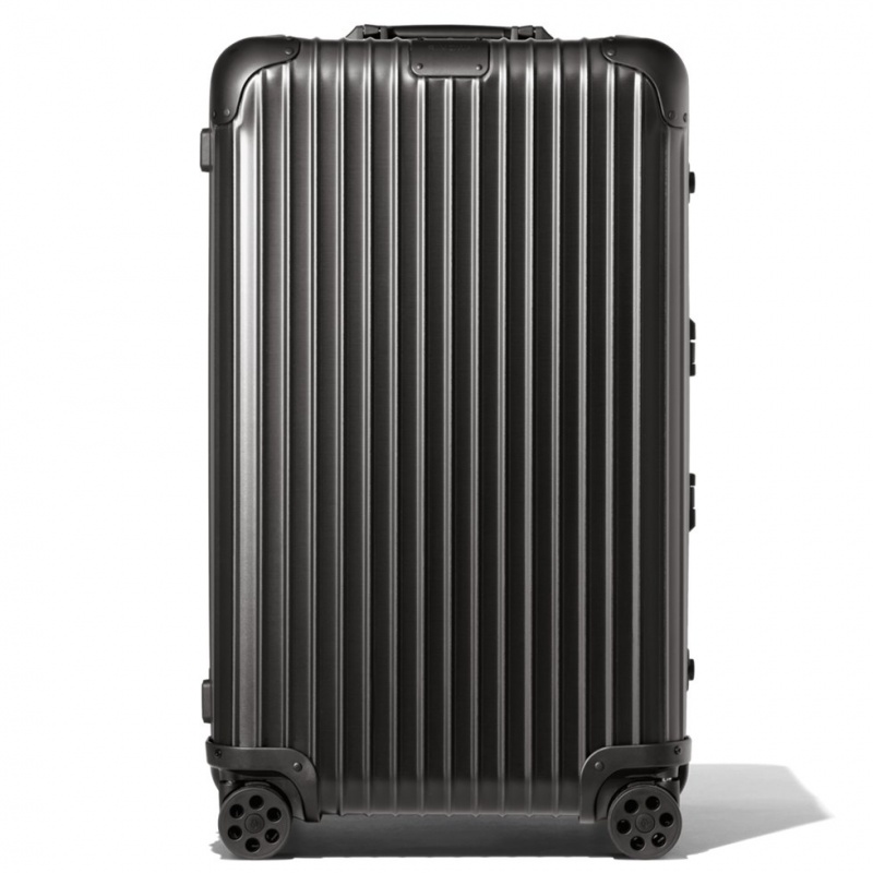 Valises Rimowa Original Trunk Large Aluminum Noir | IUJ-11657658