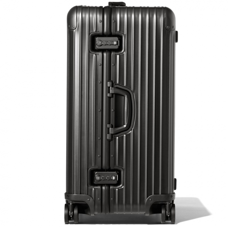 Valises Rimowa Original Trunk Large Aluminum Noir | IUJ-11657658