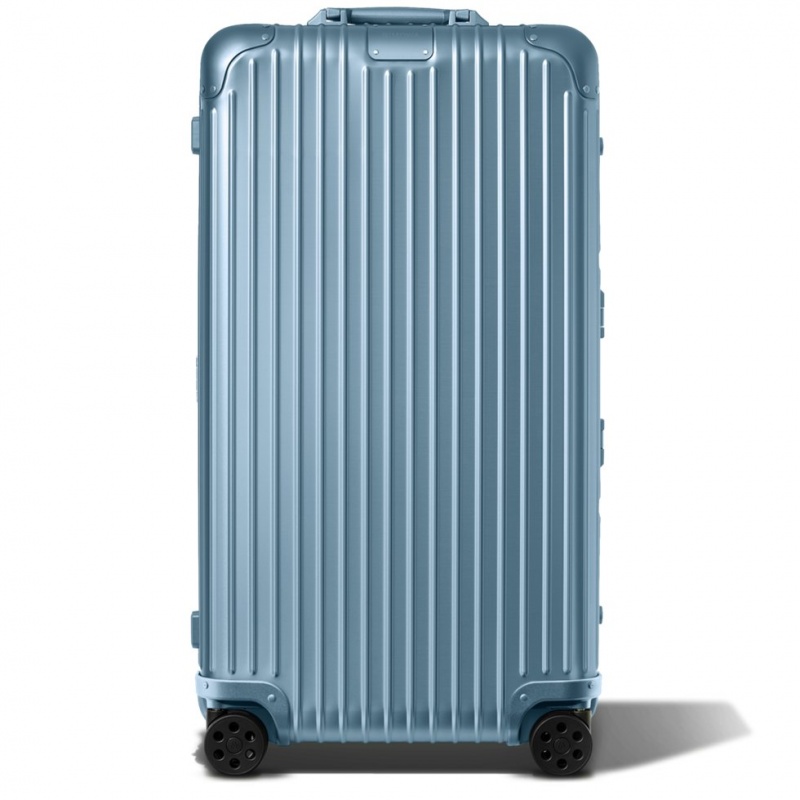 Valises Rimowa Original Trunk Plus Large Aluminum Bleu | RCA-06577447