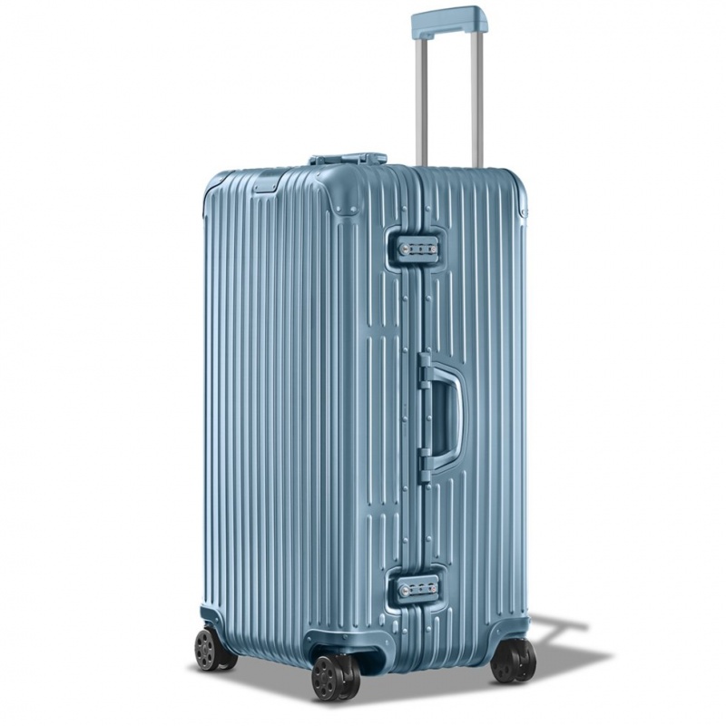 Valises Rimowa Original Trunk Plus Large Aluminum Bleu | RCA-06577447