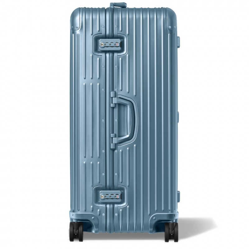 Valises Rimowa Original Trunk Plus Large Aluminum Bleu | RCA-06577447