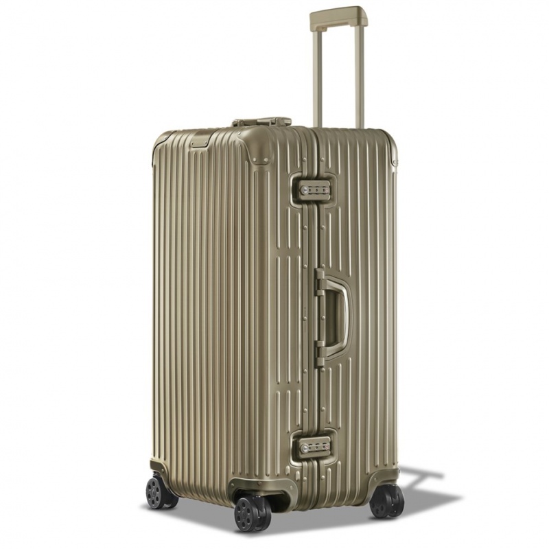 Valises Rimowa Original Trunk Plus Large Aluminum Titane | BIN-09188444